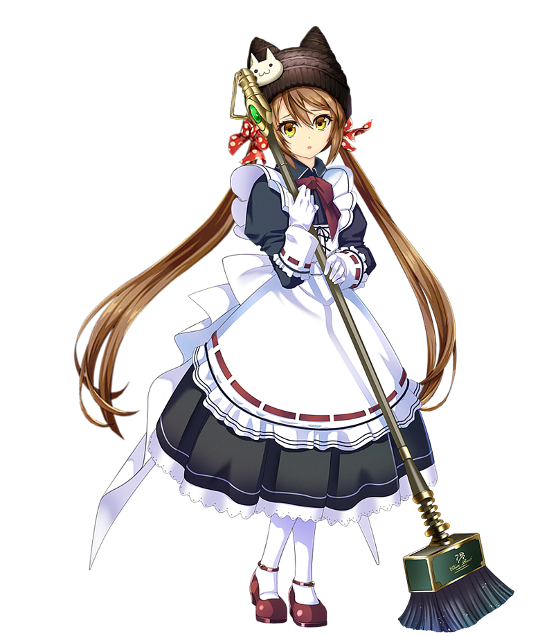 夜の帽子屋 モンハンしゅき Pa Twitter シズにゃんメイド服似合いすぎて 何種類も作ってしまっているので メイド服の服のキャラが出てくる ソシャゲあったら 帽子屋に教えてください W