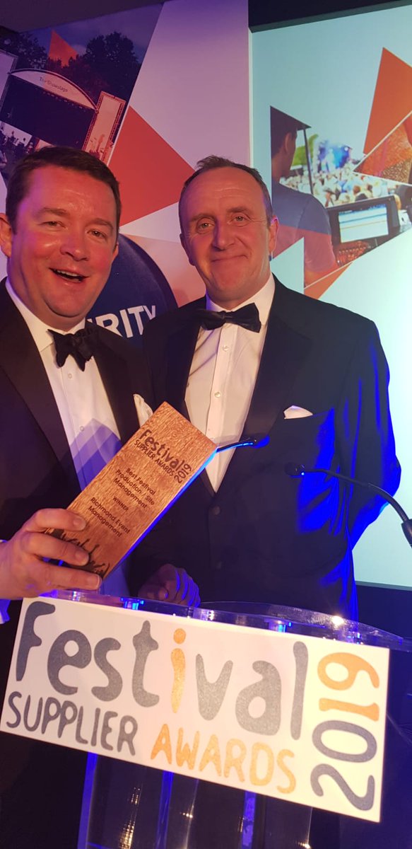 REM_Events's tweet image. We're delighted to have been awarded the Best Festival Production/Site Manager award @TheFestAwards - Judges were quick to praise Richmond Event Management with each recognising its passion for events along with the great deal of expertise and experience they demonstrate.
