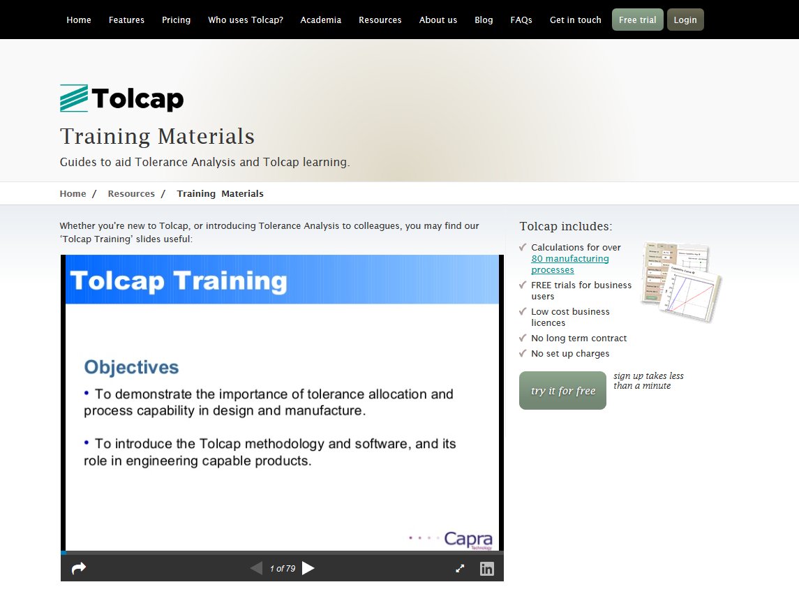 tolcap's tweet image. Our #ToleranceAnalysis, #ProcessCapability, & Tolcap methodology training slides are now viewable directly from the Tolcap website: tolcap.com/resources/trai…