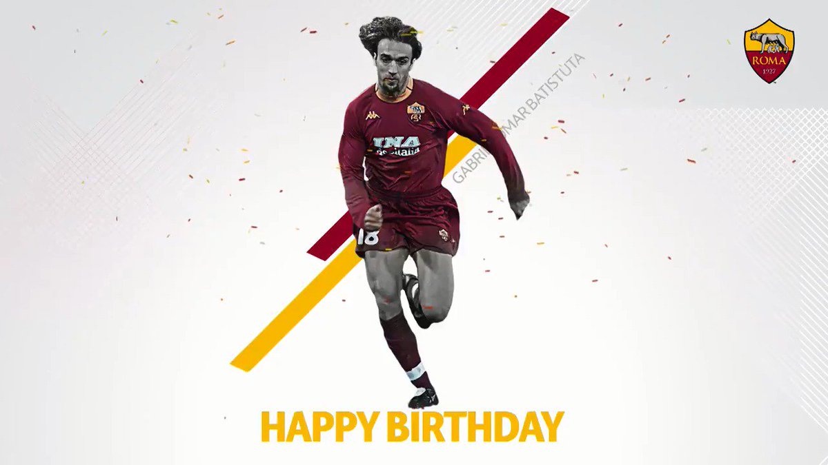 5⃣0⃣ today... 🎂
Happy birthday to Serie A winner and #ASRoma Hall of Fame member @GBatistutaOK! 🦁