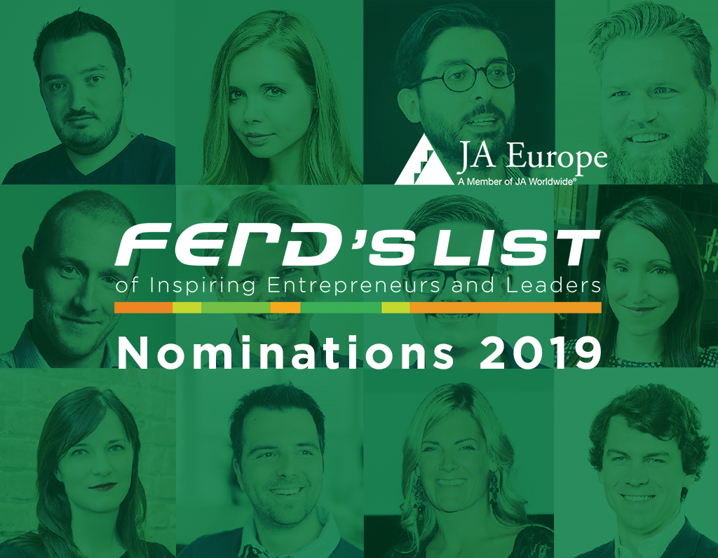 JA_Europe's tweet photo. Nominations are open for #FERDSLIST 2019 supported by @FerdOwner 
Help us to find some great #JAAlumni who can inspire more young people involved our #entrepreneurial programmes. 
▶️https://t.co/EPewyIkSNS https://t.co/TxyVh9fJfZ
