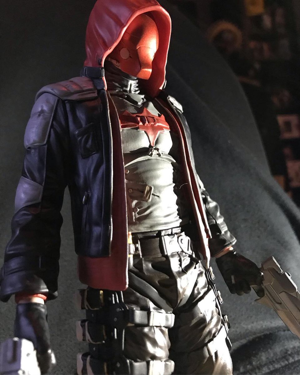 dc collectibles dc comics batman arkham knight red hood statue 30cm