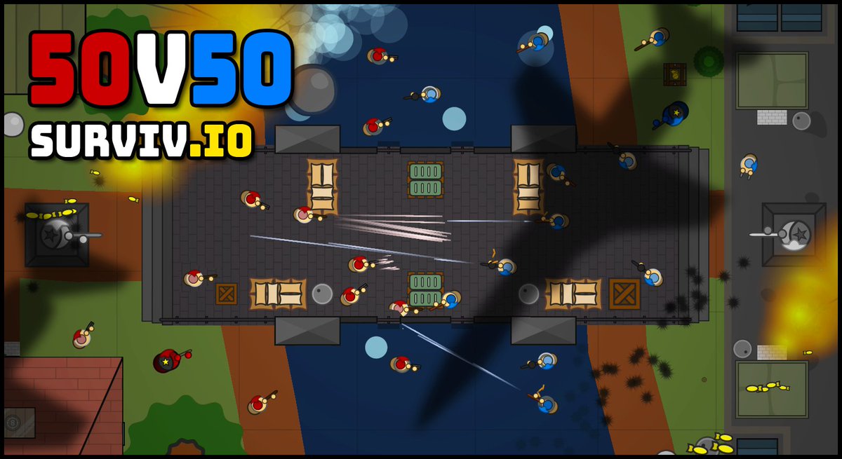 Surviv Io On Twitter The Much Requested Long Awaited 50v50 Mode