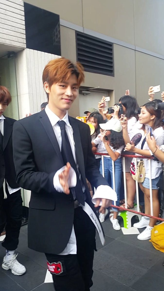 170909,  #TAEIL looks so handsome in black tuxedo which's formal suits for Fanmeeting in Bangkok & greet nctzens out there!  #태일  #NCT  #엔시티  #문태일