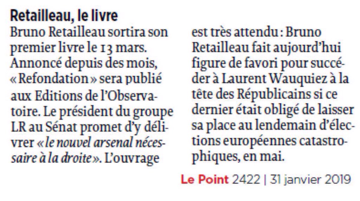BachCedric's tweet image. Premier Livre de @BrunoRetailleau  le 13 mars en librairie 😊
#refondation