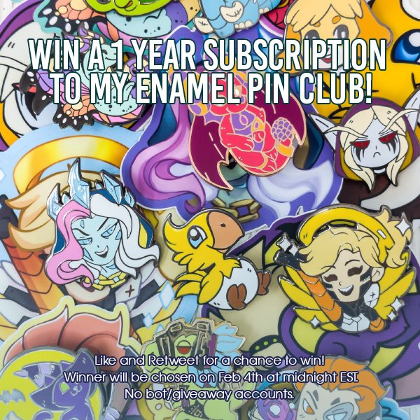Its my birthday and this year I wanna give a gift to one you guys! Like + RT for a chance to get a 12 month sub to my pin club. <3 Ends Feb 4th! patreon.com/tsepish