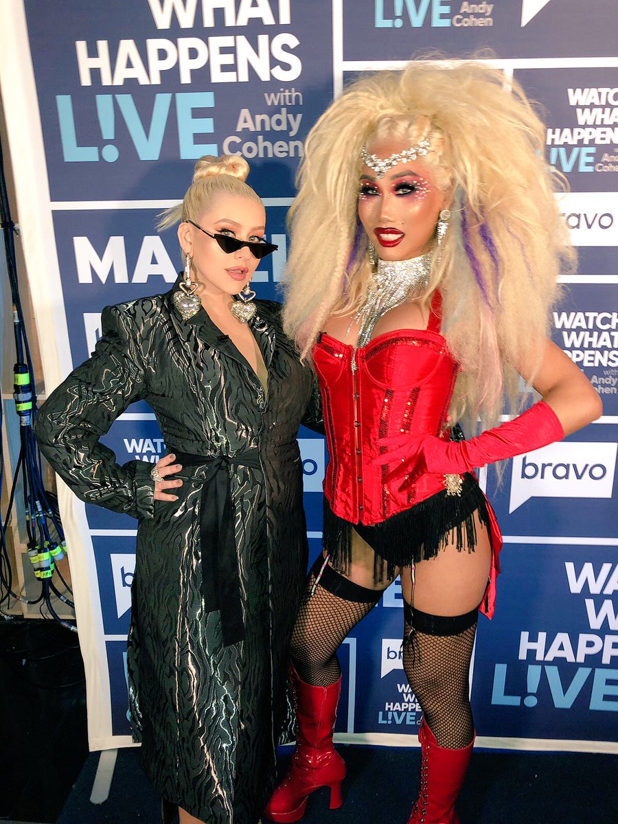 GiaGunn's tweet photo. Watch What Happens Live with @Andy and @xtina tonight on @BravoTV https://t.co/F4vN56gddt https://t.co/4zEcHeSoWB
