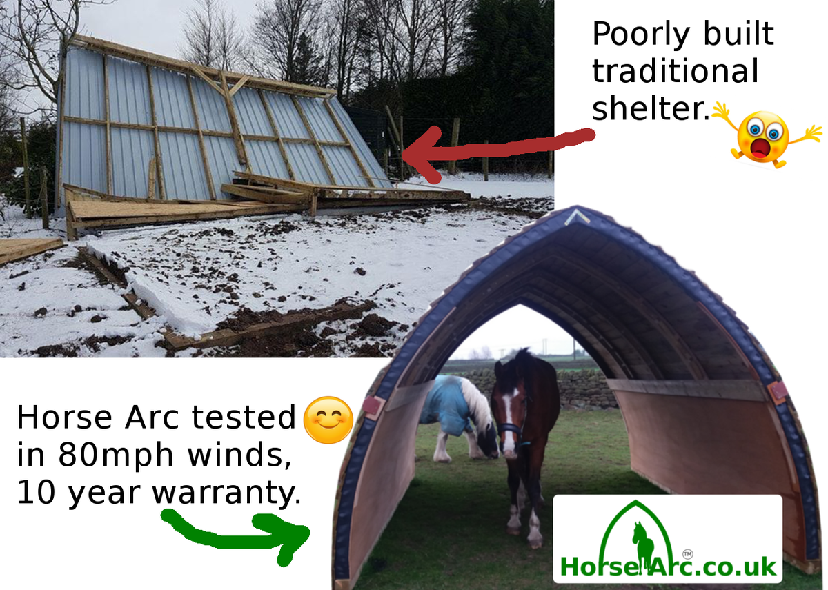 HorseArc's tweet photo. We are proud of our strong arcs, providing safe shelter for horses throughout the UK. #Horses #horse #shelter https://t.co/D7D8gRRLha https://t.co/VgQesAXiKZ