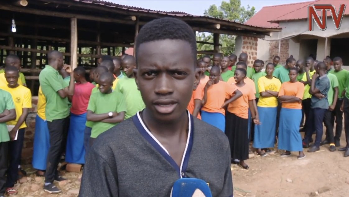 ntvuganda's tweet photo. Students, school officials and parents celebrate #UCE2018 results #NTVNews https://t.co/5wpWEpXKCT https://t.co/38x1mk0kw9