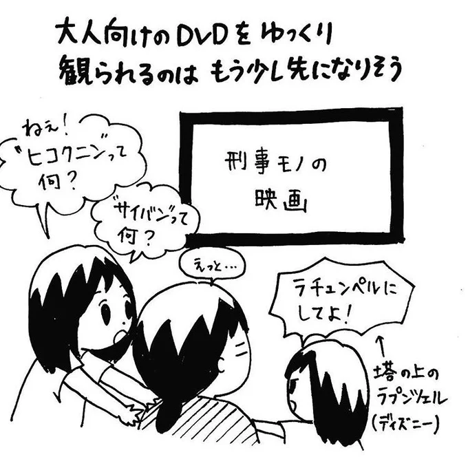 いちいち説明するのが面倒で物語に集中できなかった。
長女6歳次女3歳の頃。 