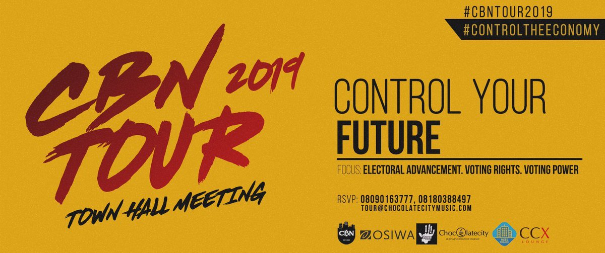 MI_Abaga's tweet image. CBN Tour 2019 Townhall Meeting
Venue: MEES PALACE, JOS
Time: 11am Prompt
Date: TODAYYYY!!! 1st Feb. 
Theme: CONTROLLING OUR FUTURE.

Come thru let’s link up! 

#CBNTour2019 #ControlTheEconomy