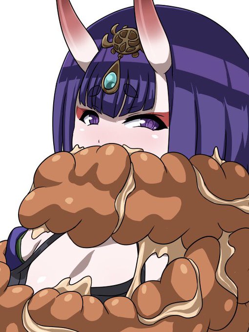 節分の日に上げる予定の絵を描いてた 