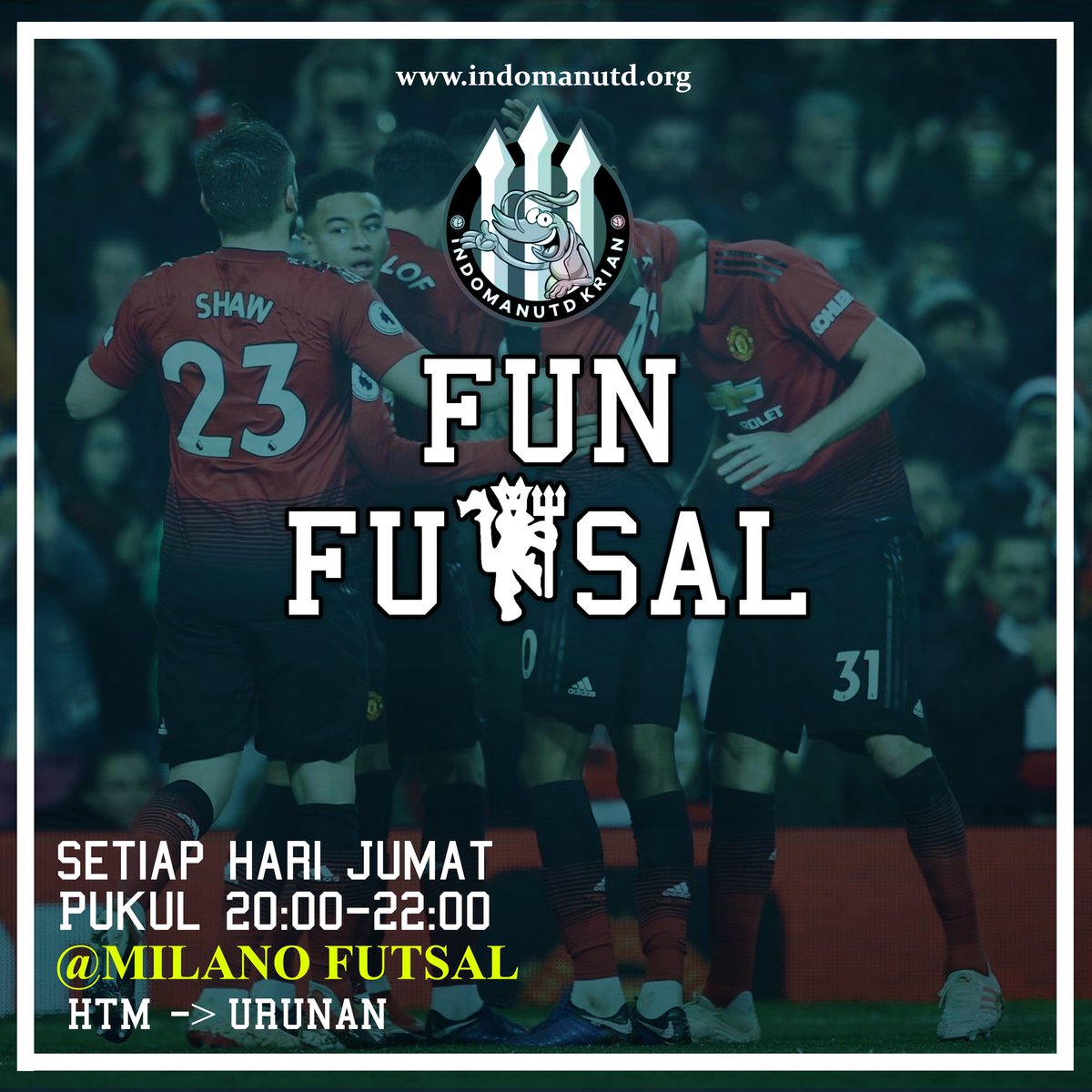 Jgn lewatkan fun futsal setiap hari jumat!!! Member atau non member merapat ☺
