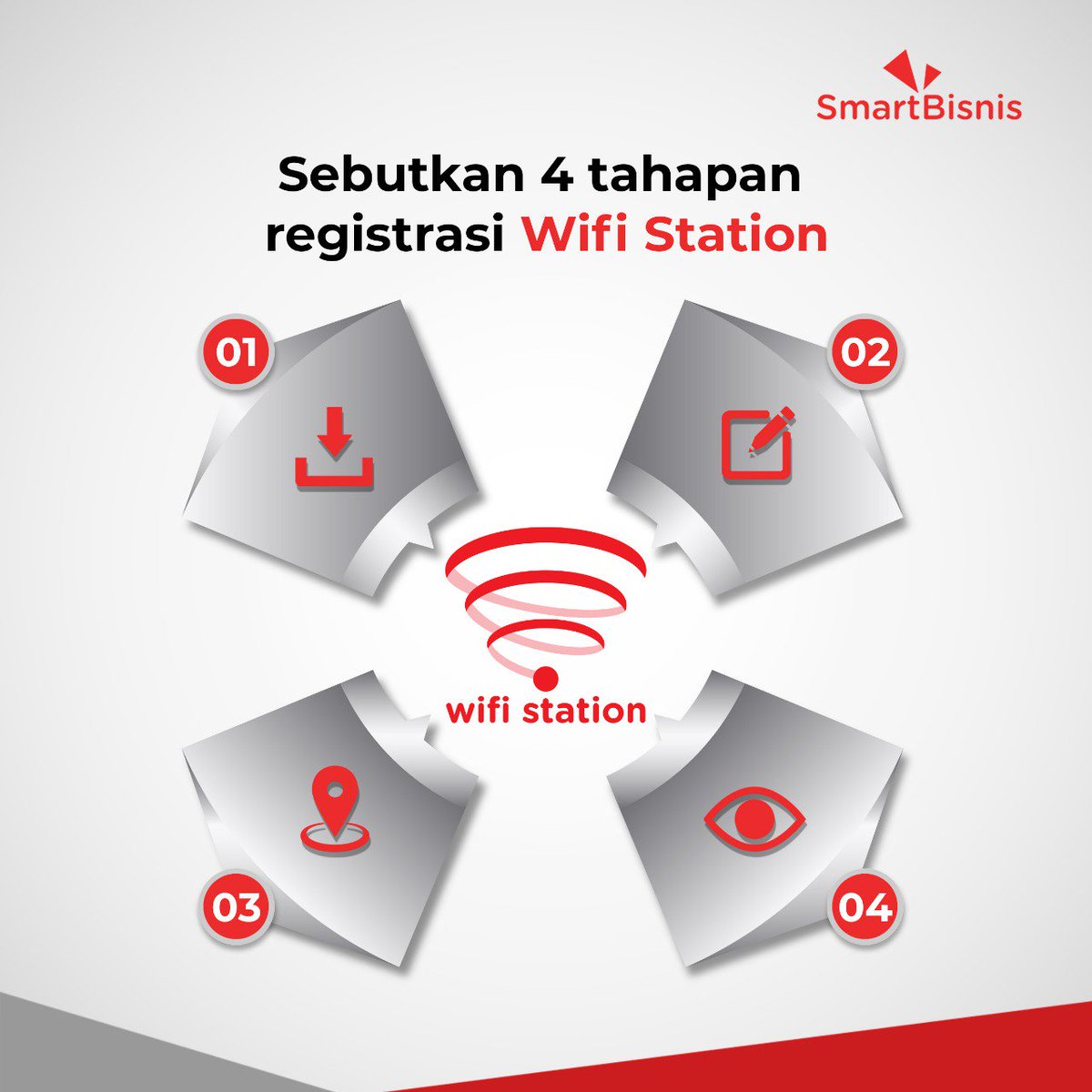 Smart_Bisnis's tweet photo. Siang ini semakin semangat dengan ikuti #KuisSmartBisnis dan menangkan hadiah pulsa Telkomsel senilai 100rb untuk 5 orang beruntung. Kuis kali ini Sobiz cukup menjawab pertanyaan yang tertera pada gambar di bawah. https://t.co/BZQiXNQCsh
