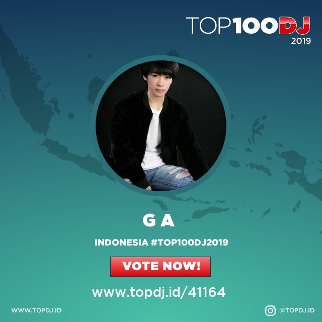 dj_GA07's tweet photo. Vote DJ G A (@dj_g.a) di INDONESIA TOP100DJ 2019!  Link => https://t.co/SaIO7KuZKi  #top100dj2019 #topdjid #indoclubbing #indonesiatop100dj #indodj https://t.co/rD7FSgw4dV