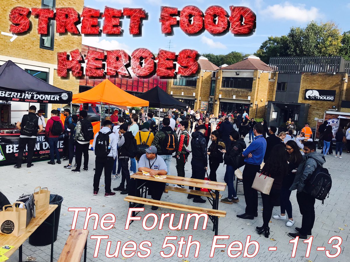 streetfoodhero's tweet photo. Can’t wait to be back at the @UniofHerts @foodherts on Tuesday 5th Feb 11am-3pm.
We have some amazing street food outside @theforumherts Come and support them and try out their wonderful food.
@AlecTomasso @FunkyyyElephant @IAmDumpling https://t.co/0rXnZ6Z3ML
