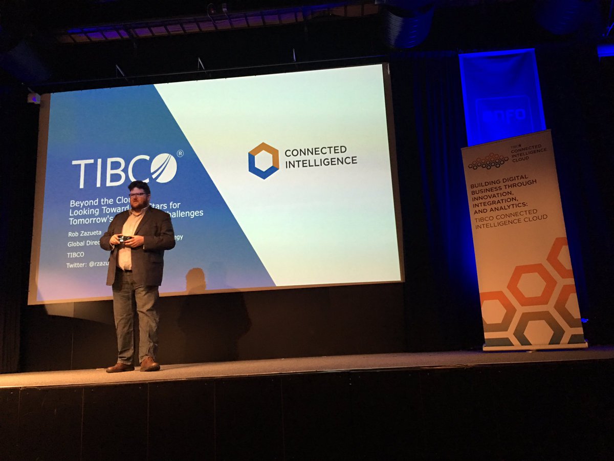 AmyLockley3's tweet photo. @rzazueta @TIBCO opens Day 2 @EnfoGroup #integrationdays and presents Beyond the #Cloud to a full crowd. We look forward to welcoming any questions after the presentation at the TIBCO booth. #journeytothecloud #connectedintelligence https://t.co/7qiRv5nYh3