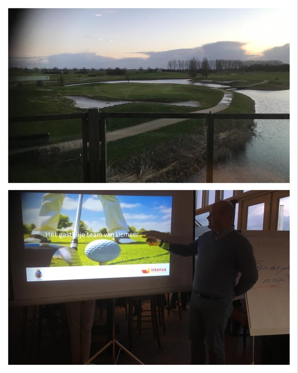 IntenzaNL's tweet photo. De golfbaan ... een mooie plek om te trainen: het gastblije team van Liemeer! https://t.co/lOh1F0MG2U