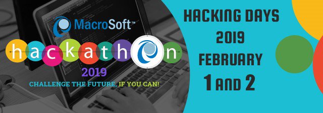 Innovatix_Inc's tweet photo. Macrosoft Inc. Hackathon 2019 begins today!!
#macrosoft #hackathon #hacking #hack #hacker #developer #computerscience #coding #technology #hackerman #hacked #hackerspace #hacktivist #h #hackinstagram #hacks #tech #innovation #bizhacks #programming #code #google #iot #vr https://t.co/kRqur3SgZg