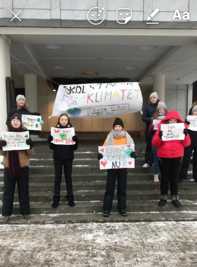 flennegard's tweet image. Dessa gör dig sällskap i Nyköping idag! #Fridays4Future 🌍💚