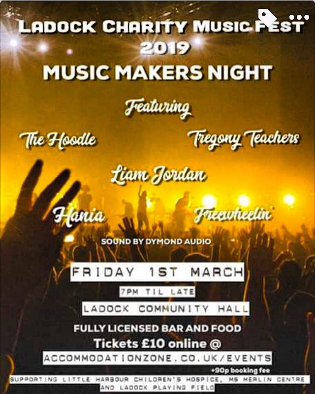 ladockcmusic1's tweet photo. Music Makers Night - Ladock Charity Music Night - Tickets available now #thehoodle #freewheelin #hania #tregonyteachers #newhousefarmcottages #liamjordan #merlinmscentre #childrenshospicesouthwest #musicfestival #musicmakersnight #ladockcommunityhall #Music https://t.co/ak364lTPGL
