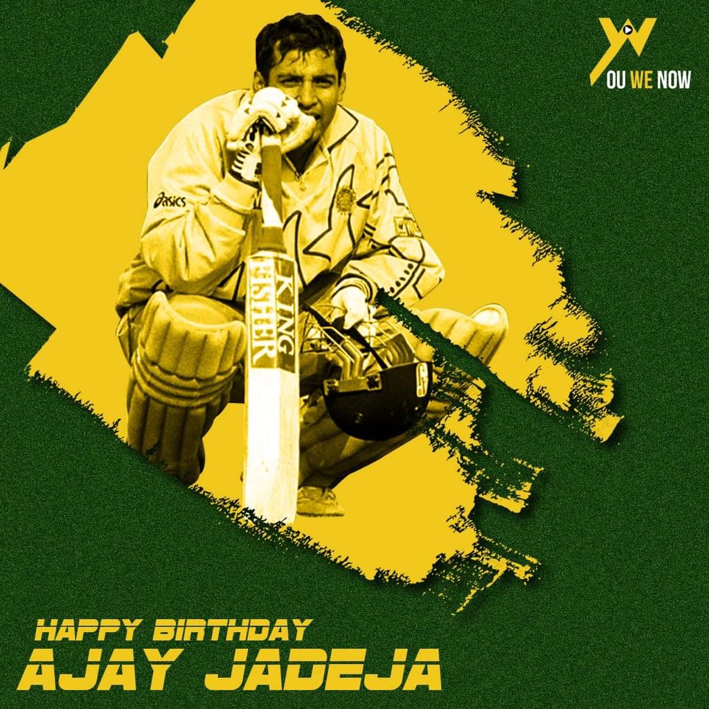 We wish you a very happy birthday Ajay Jadeja.  