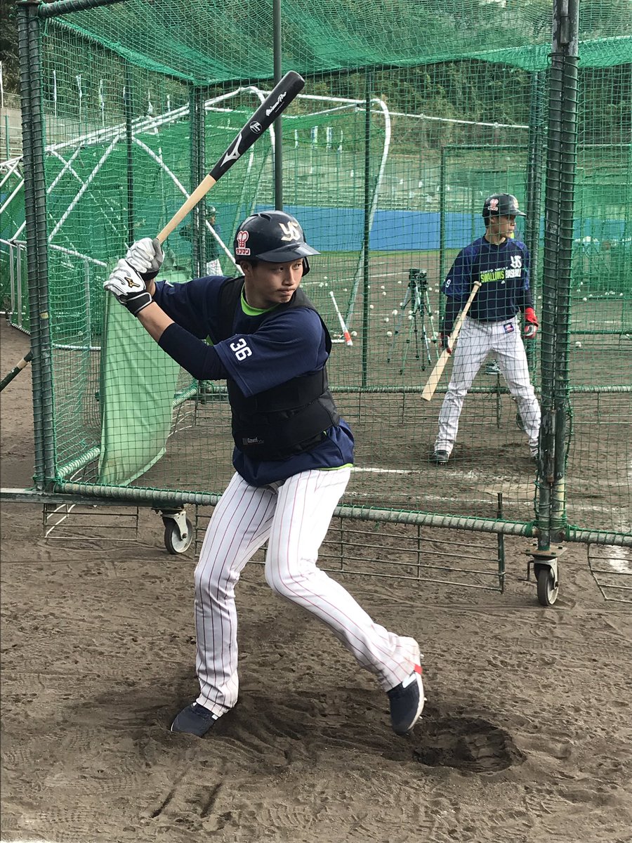 東京ヤクルトスワローズ公式 19 浦添 春季キャンプ 第1クール初日 まだまだ充実したトレーニングが行われています Swallows 山田哲人 廣岡大志