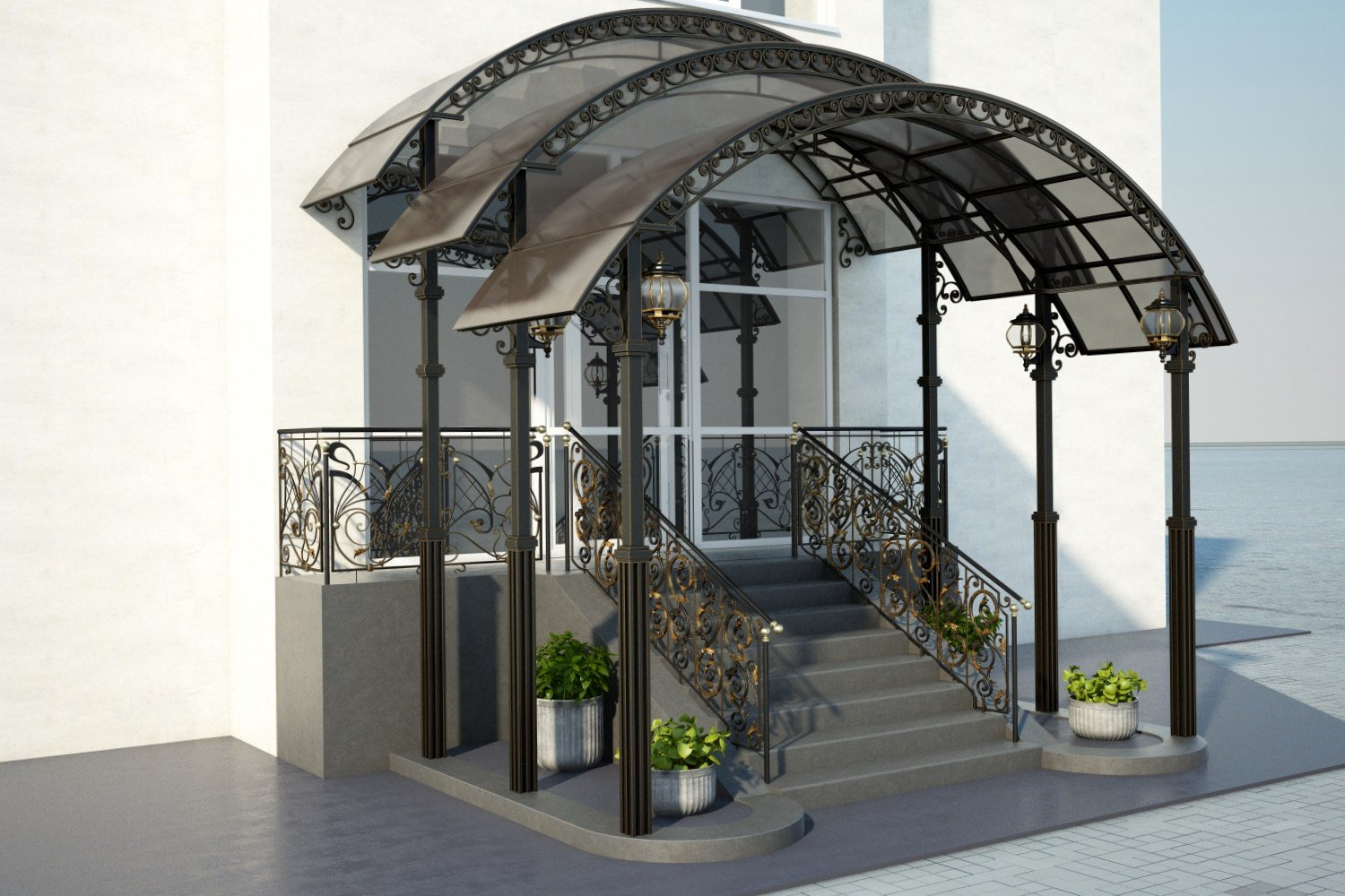 Навес входной группы