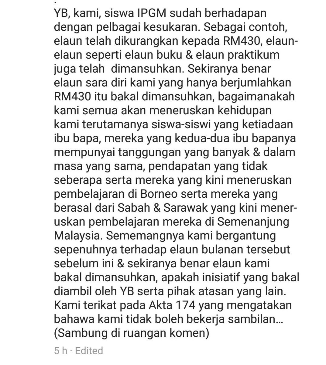 saidatulshairah's tweet photo. Let's make this viral
#HakSiswaIPGM https://t.co/pEQWVnYLfv
