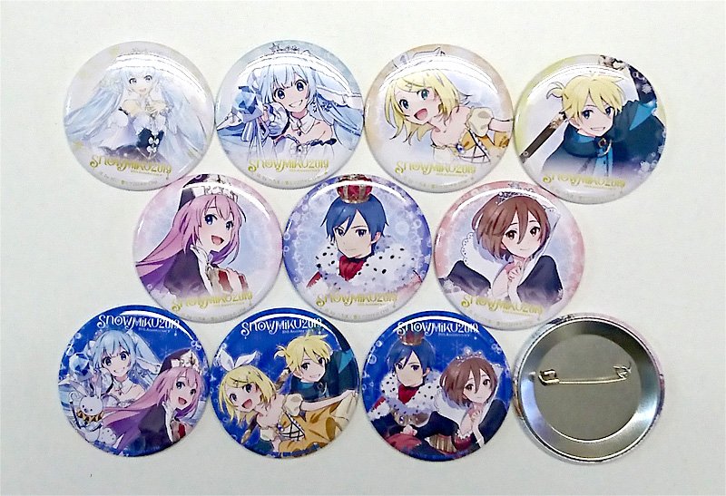 鏡音リン 雪ミク SNOW MIKU 2019 カラオケ 缶バッジ