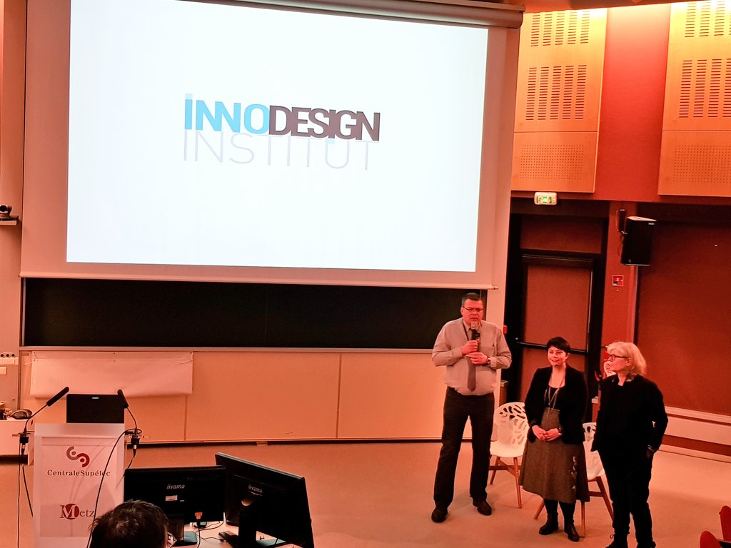 ClubTechnopole's tweet image. [#InnoDesign]
Mot de bienvenue de Konrad SZAFNICKI directeur de @Metz_CS
Journée parlons design !