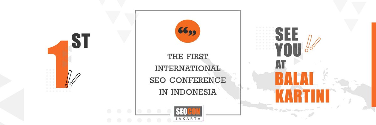 seocon_id's tweet photo. As the first and biggest International SEO Conference in Indonesia, #seoconference2019 will be held on March 13-14 2019 at BALAI KARTINI Jakarta.
Let's together start the big change in the right time, at the right place!
#eventjakarta #eventstartup #SearchEngineOptimization https://t.co/s5r7YN4yjn