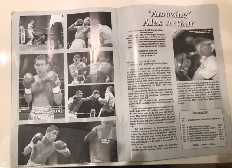 TKO2POW's tweet image. There’s Not many British Boxers that can say they fought on The Same Bill as the Mexican #Legend Johnny Tapia Love Flicking through old Programs, My self and AAA. Johnny Tapia Won 1st round KO and @AlexArthur1 Won 2nd Round KO 
#Boxing #Boxingwars