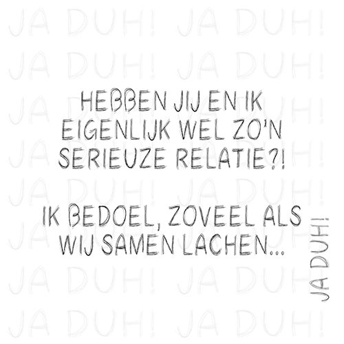 Heb jij een serieuze #relatie? #funnyfriday