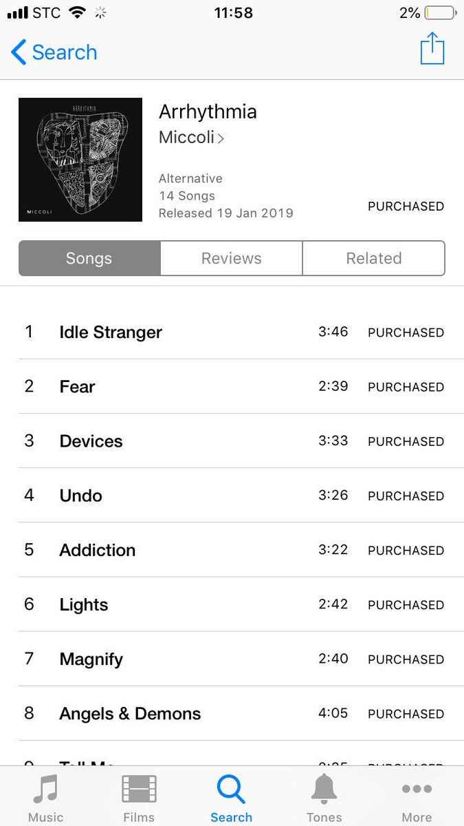 My first ever iTunes music purchase @miccoliofficial and 100% worth it. You deserve so much love and support and I’d pay thousands just to hear you live