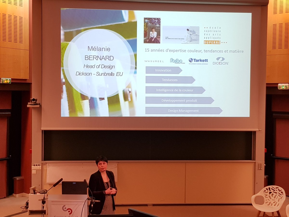 ClubTechnopole's tweet image. [#InnoDesign]
Début de la conférence animée par Mélanie Bernard #dickson
Le design textile bien plus qu&apos;un tissus !
@InnodesignEC