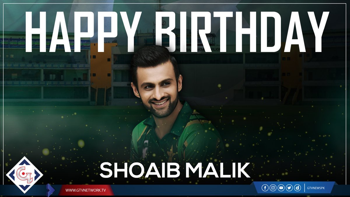 Happy 37th Birthday Shoaib Malik
Read Details:  
