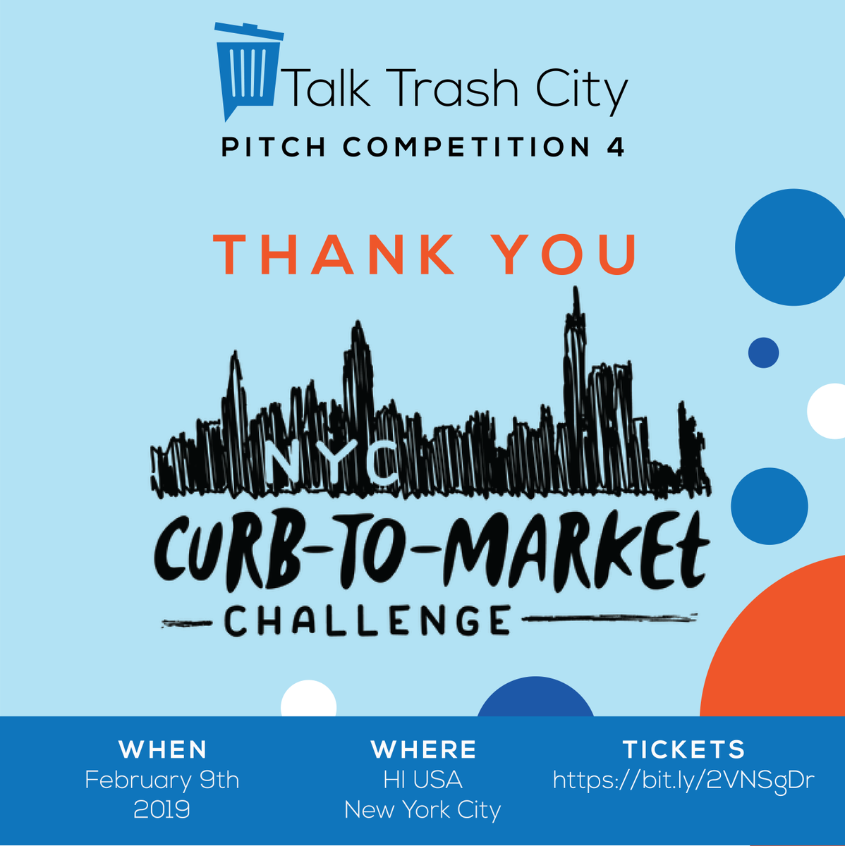 A big thanks to #curbtomarketchallenge for sponsoring our pitch competition on 2/9. Their app opens TODAY, learn more here: curbtomarket.com/contest-details Get tickets to #TTC4 on 2/9 bit.ly/2VNSgDr