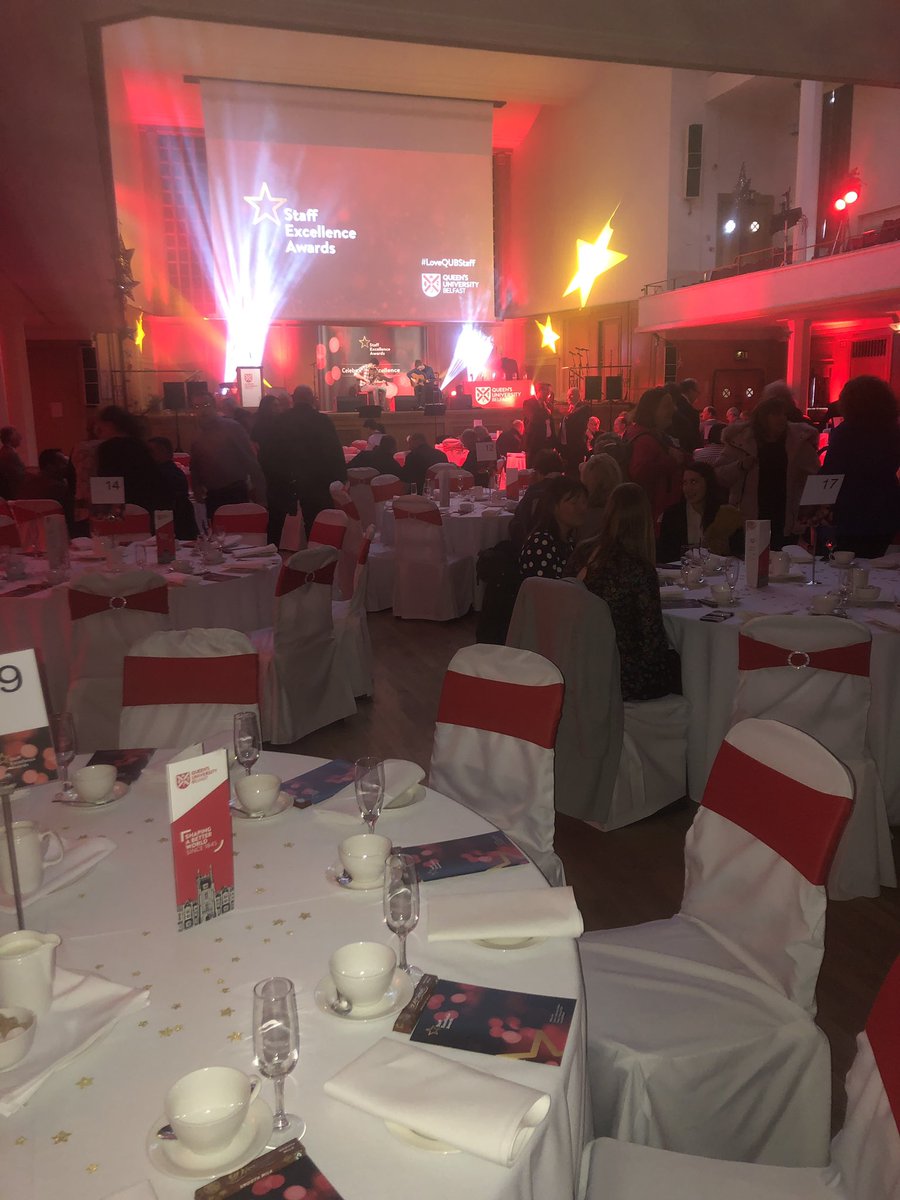 QUBPeopleFirst's tweet photo. All set for an afternoon of celebrating our @QUBstaff at the #StaffExcellenceAwards  

#PeopleFirst #EmployeeExperience #Talent #Culture 🌟 https://t.co/mzahgGL7Ir