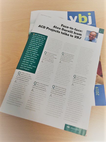 ACDProjectsLtd's tweet image. Have you seen the inerview with our MD Alex Darvill in this month&apos;s @VBJMagazine?! #vet @vettimesuk #veterinarydesign #vetarchitects
