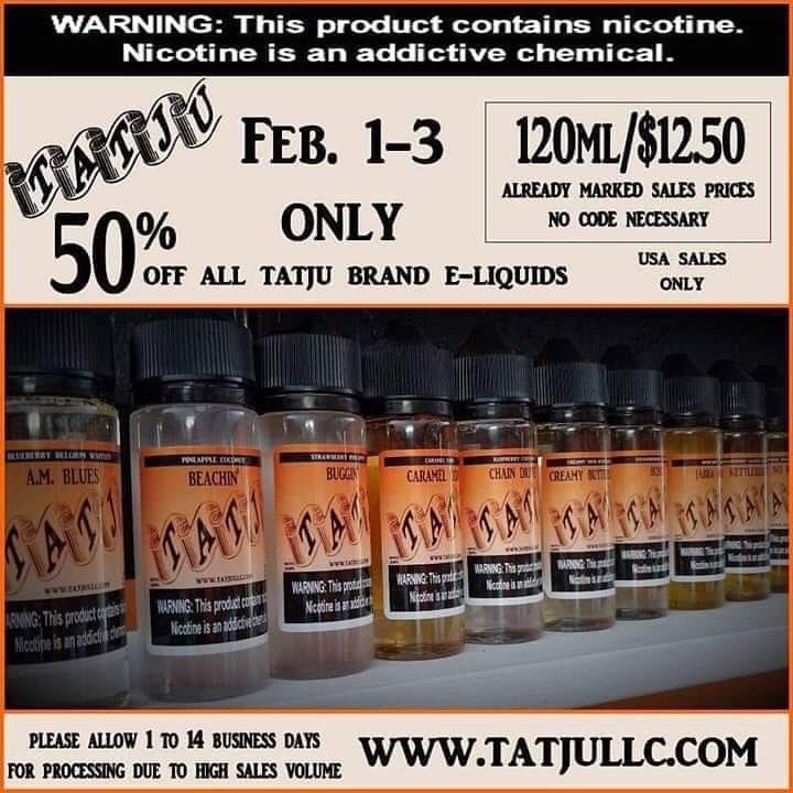 vapeclouds2016's tweet photo. Oh yeah. Sales time baby https://t.co/2D215ZXXuu