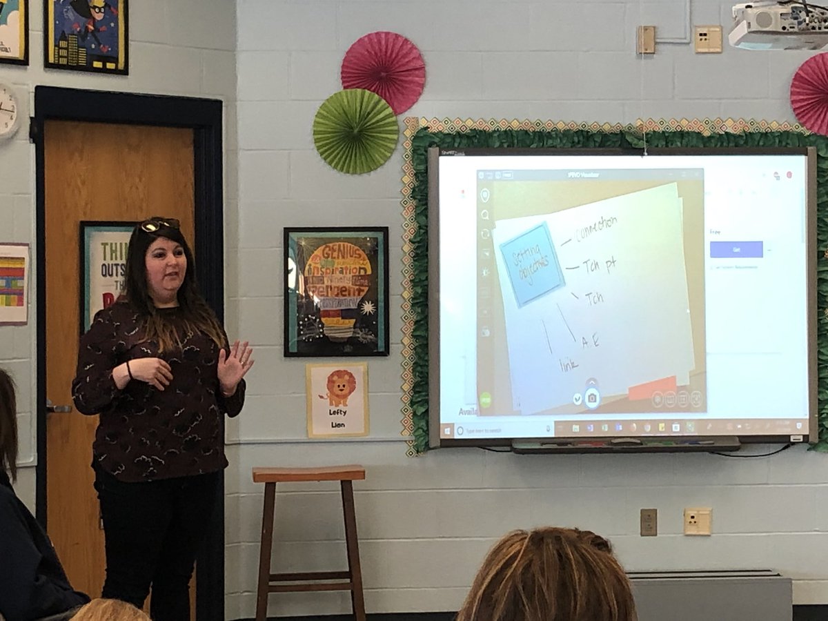 Connieteach's tweet photo. @lizzy_malloy leading @INDelementary teachers through connections between #CITW work and Lucy’s units of study. #FHSDLearns #goodinstruction https://t.co/n60b5ZyPCK