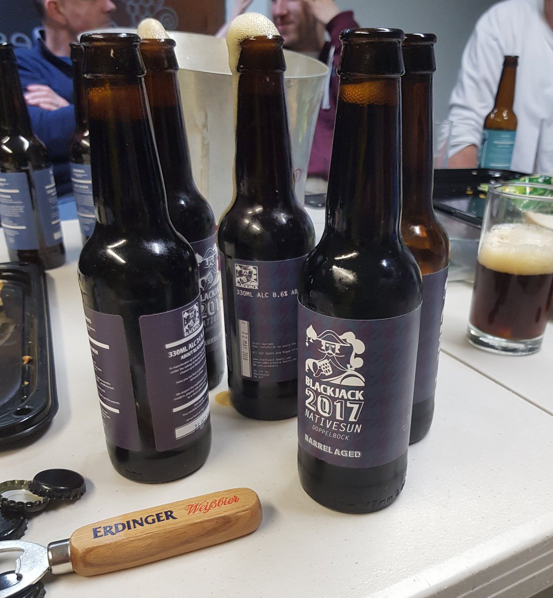 BeersInChester's tweet photo. Great end to @TryChes last night in Chester - Started at @ChesterBeerWine for the @Blackjackbeers X @Tryanuary Beer Tour, then too @CellarChester for the @kirkstallbrew-Vertuoso IPA UK launch. ���� https://t.co/Vvqcvln7ag