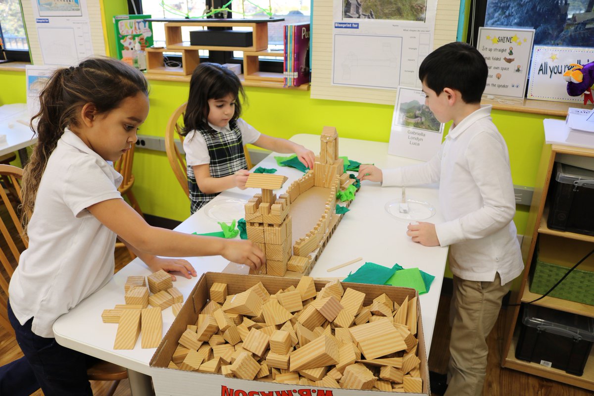 BuckleyCDS's tweet photo. Buckley’s kindergarten students used their engineering skills to create blue prints of world landmarks by deconstructing the shapes of buildings. They used these blueprints to begin erecting their three-dimensional structures in the library makerspace. Great job kindergartners! https://t.co/G5Ll6IlKkV