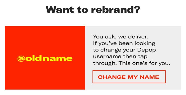 alexsonley's tweet image. Holy shit @depop has answered my prayers, can finally change my username I chose when I was like 14 😭🙌🏻