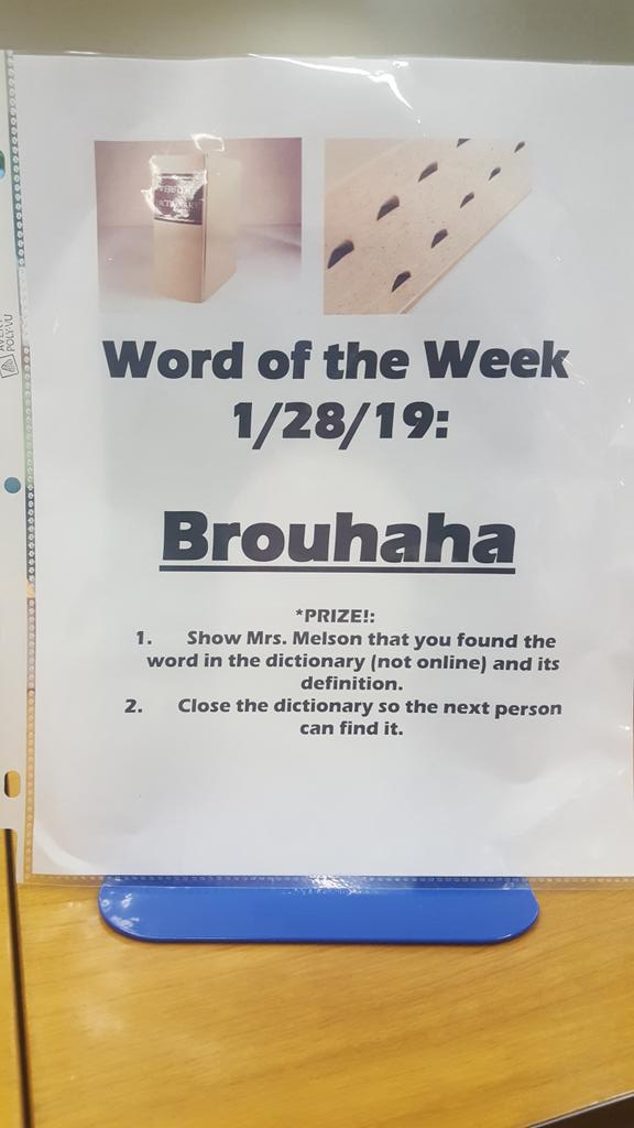 WCreekLibrary's tweet photo. Students have been having fun with this week's Word of the Week! @WilsonsCreekInt #spslib #knowyourABCs https://t.co/tTivapRQ2S