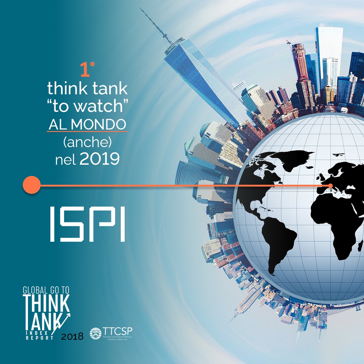 ispionline's tweet image. ISPI è il 1° "#ThinkTank to Watch" al mondo nel 2019!

Secondo il Ranking mondiale dei Think Tank del @TTCSP ISPI è ancora 1° in Italia e ha scalato 71 posizioni nella categoria dei "Top Worldwide"; #Med2018 di ISPI e @ItalyMFA è 3° best conference al mondo!

#ThinkTanksMatter
