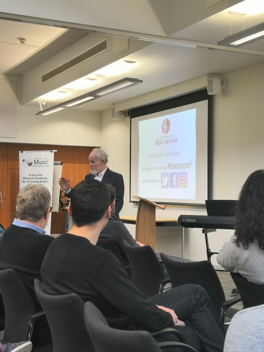 LuttHighMusic's tweet photo. #keynote speaker Sir Richard Stilgoe on giving young people a musical voice: pupils will find musical truths when they can't find verbal truths #lsmsconf https://t.co/F0bFwMfG9d