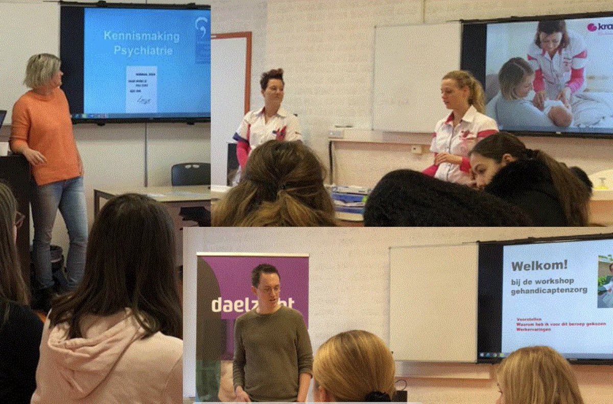rjhermans's tweet photo. 90 Eerstejaars studenten VZ-IG en VP @gildeopleidinge verwelkomen maar liefst 18 professionals uit 7 werkvelden ihkv loopbaanorientatie! Prachtige verhalen over de diversiteit van de zorg. #ikzorg https://t.co/TdCWSdcuk9