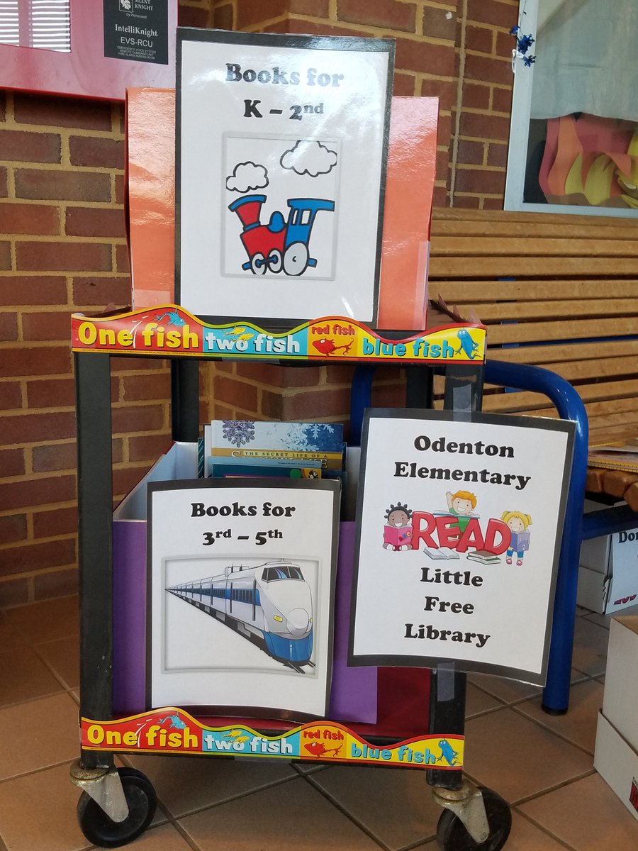 OESReading's tweet image. Look what arrived in our OES lobby today! Our Little Free Library! What's better than curling up with a good book on a cold winter's day? Feel free to take one or give one! #OESReads #OdentonESAACPS #AACPSeril